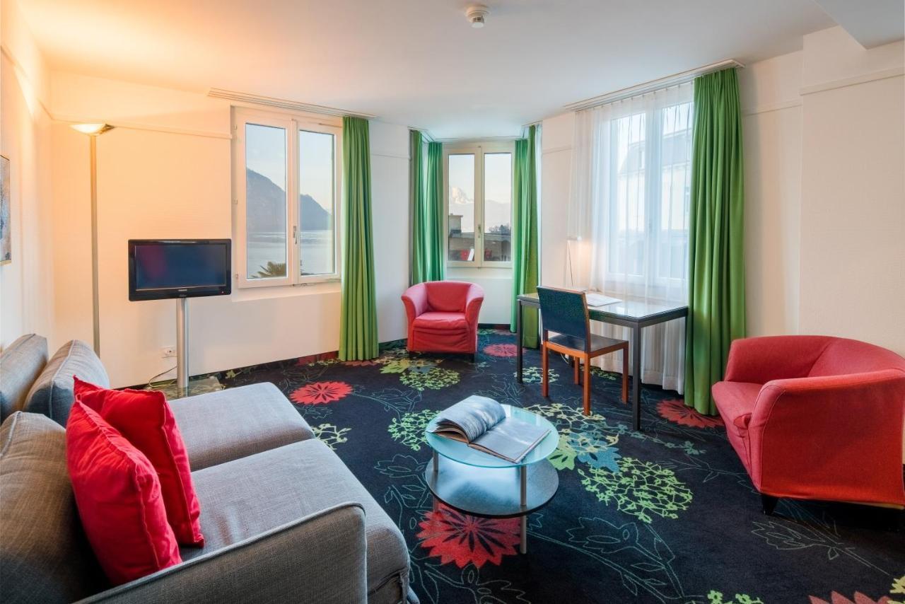 Seehotel Gotthard Веггис Экстерьер фото